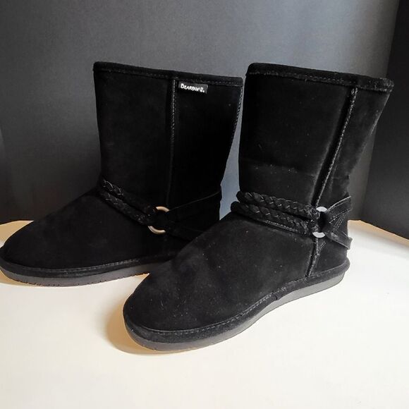 Bearpaw Black Winter Snow Boots - Picture 1 of 8